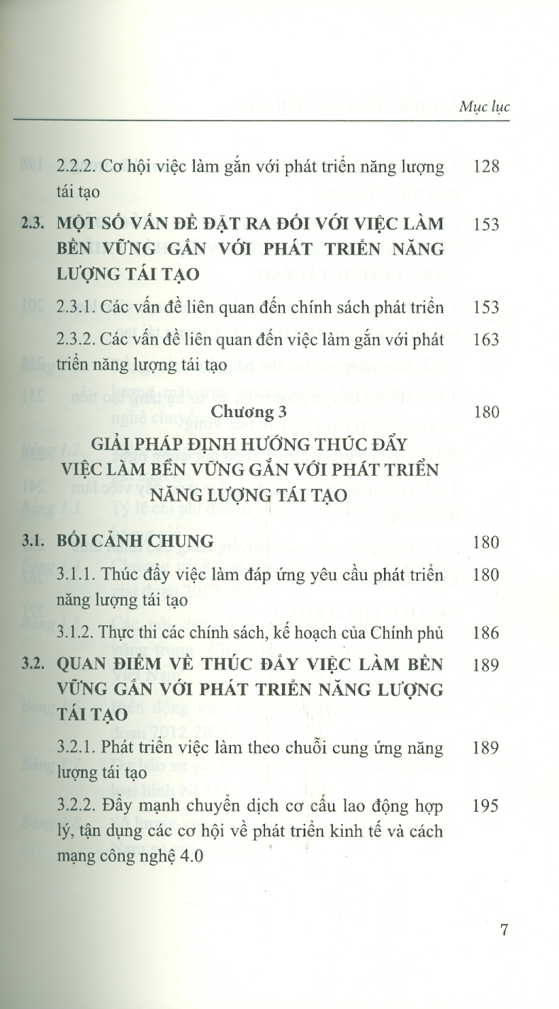 Việc Làm Bền Vững Gắn Với Việc Phát Triển Năng Lượng Tái Tạo (Nghiên Cứu Trường Hợp Tại Tỉnh Ninh Thuận) - TS. Trần Thị Tuyết chủ biên