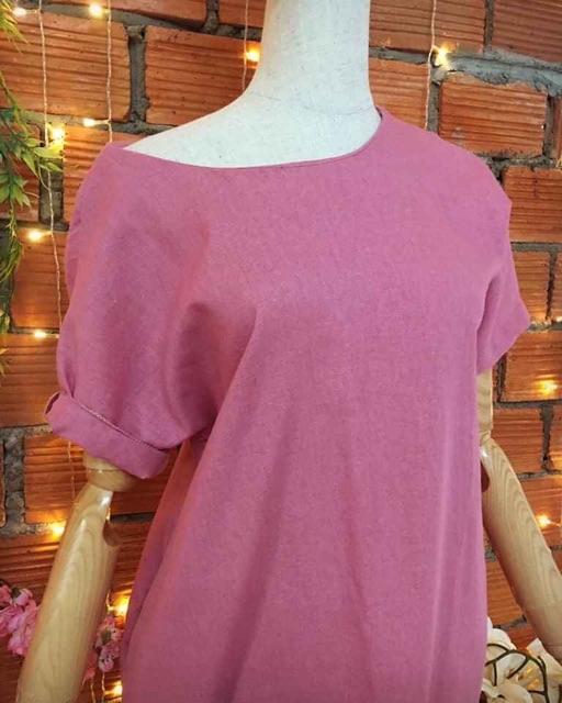 Váy suông Linen trơn