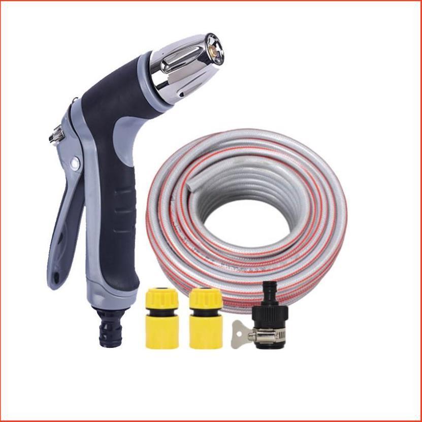 Bộ dây và vòi xịt rửa xe tưới cây tăng áp 15m 206817