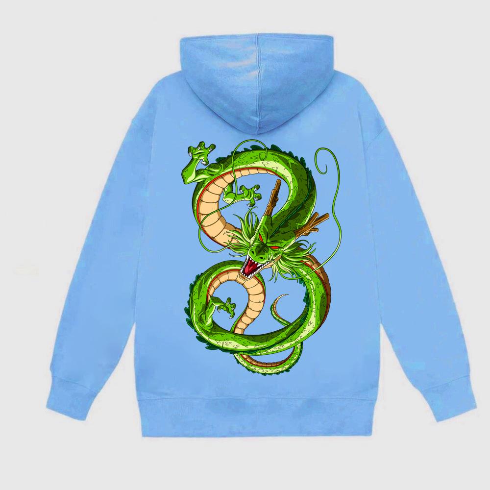 Hoodie unisex hình Rồng Thần manga 7 viên ngọc rồng Dragon Balls áo khoác hoodie BND304 - Trắng