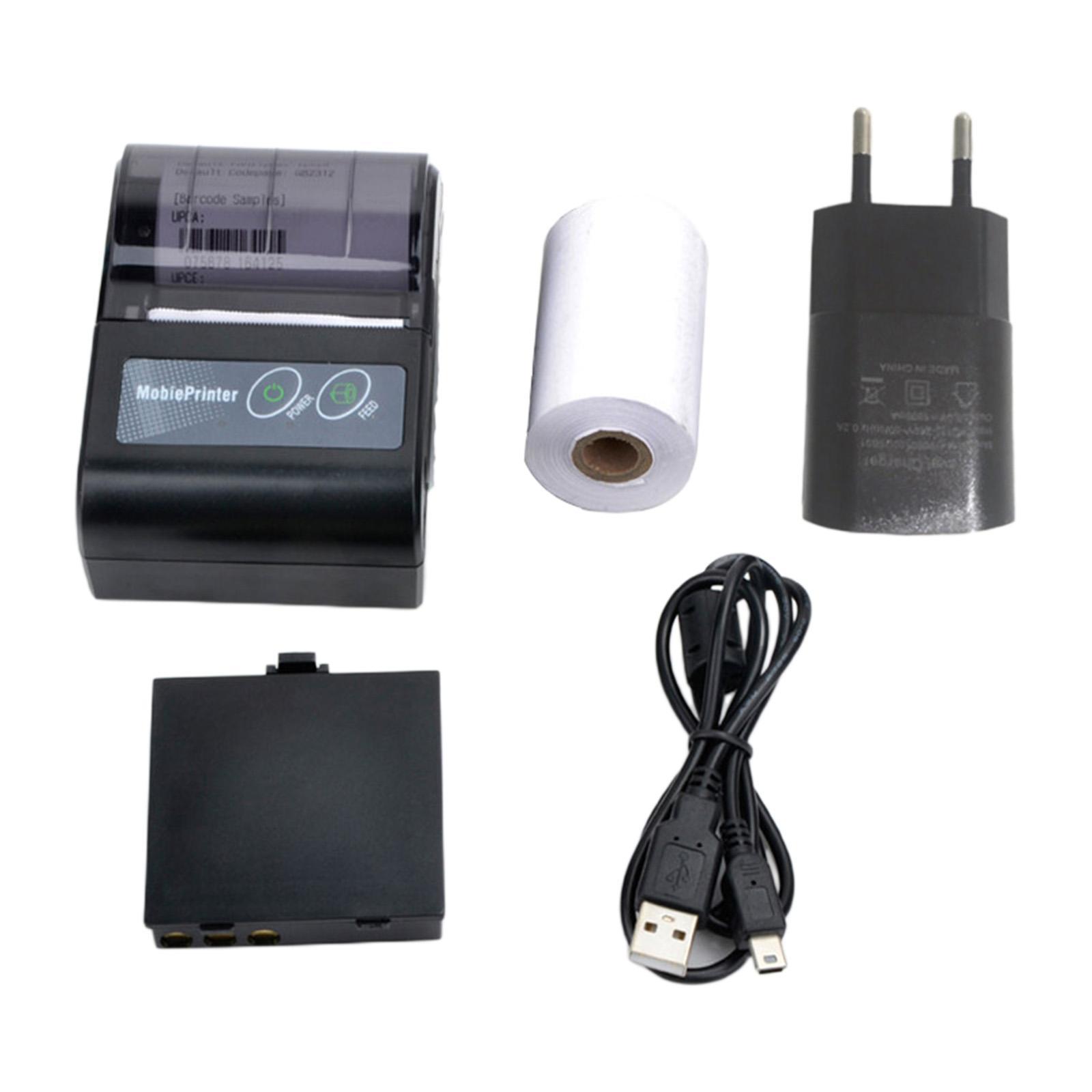 Mini Portable Bluetooth Printer Thermal Receipt Printer Mobile Business New