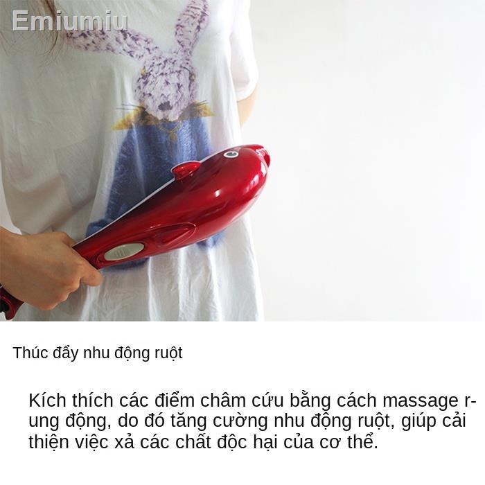 ☜□Gậy massage điện đa năng cá heo, vai gáy, cột sống cổ, lưng, chân