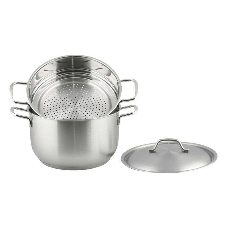 Bộ nồi xửng hấp inox HITECH 3 đáy 28cm