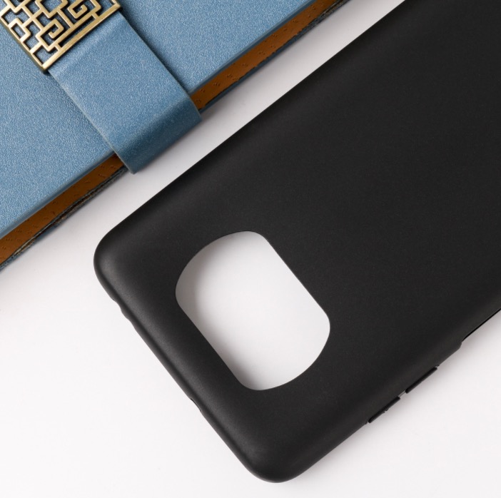 Ốp lưng silicon dẻo màu đen cho POCO X3 NFC