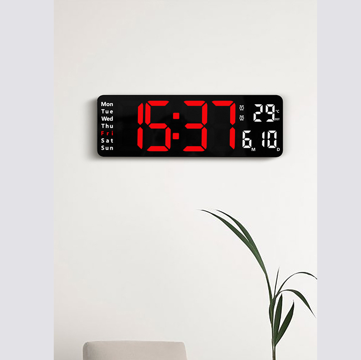 Tổng hợp đồng hồ Led treo tường, để bàn có remote điều khiển - T0424