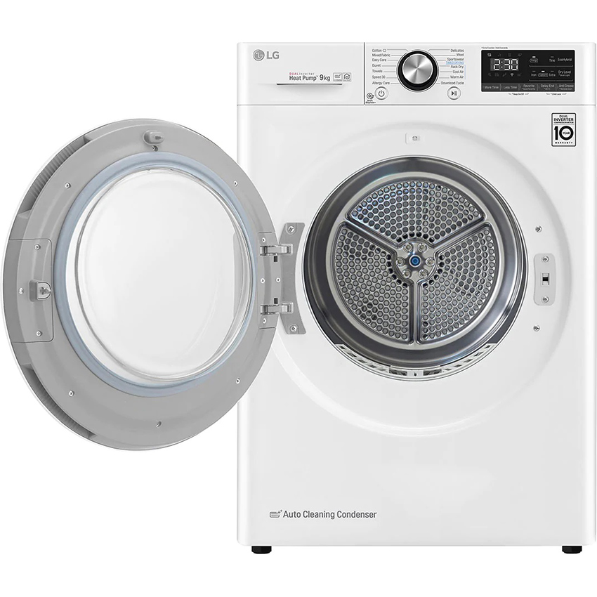 Máy sấy bơm nhiệt LG 9 kg DVHP09W - Hàng chính hãng