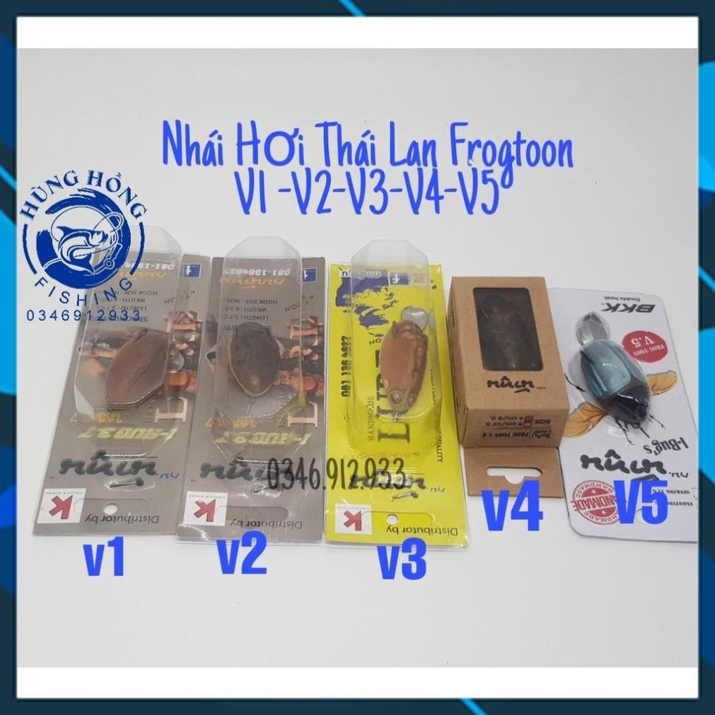 MỒI GIẢ NHÁI HƠI FROG TOON V1,V2,V3,V4 V5 Chuyên Đồ Câu Lure MADE IN THAI LAN - Hàng Chính hãng