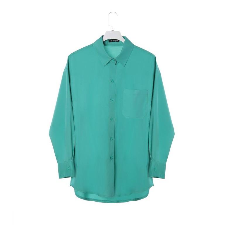 Áo sơ mi nữ form rộng thô Hàn Quốc dài tay - thời trang thiết kế TK FASHION SMKA266