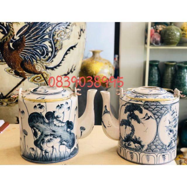 ẤM TÍCH 30 LIT PHONG THỦY MEN RẠN GIẢ CỔ BẮT TRÀNG