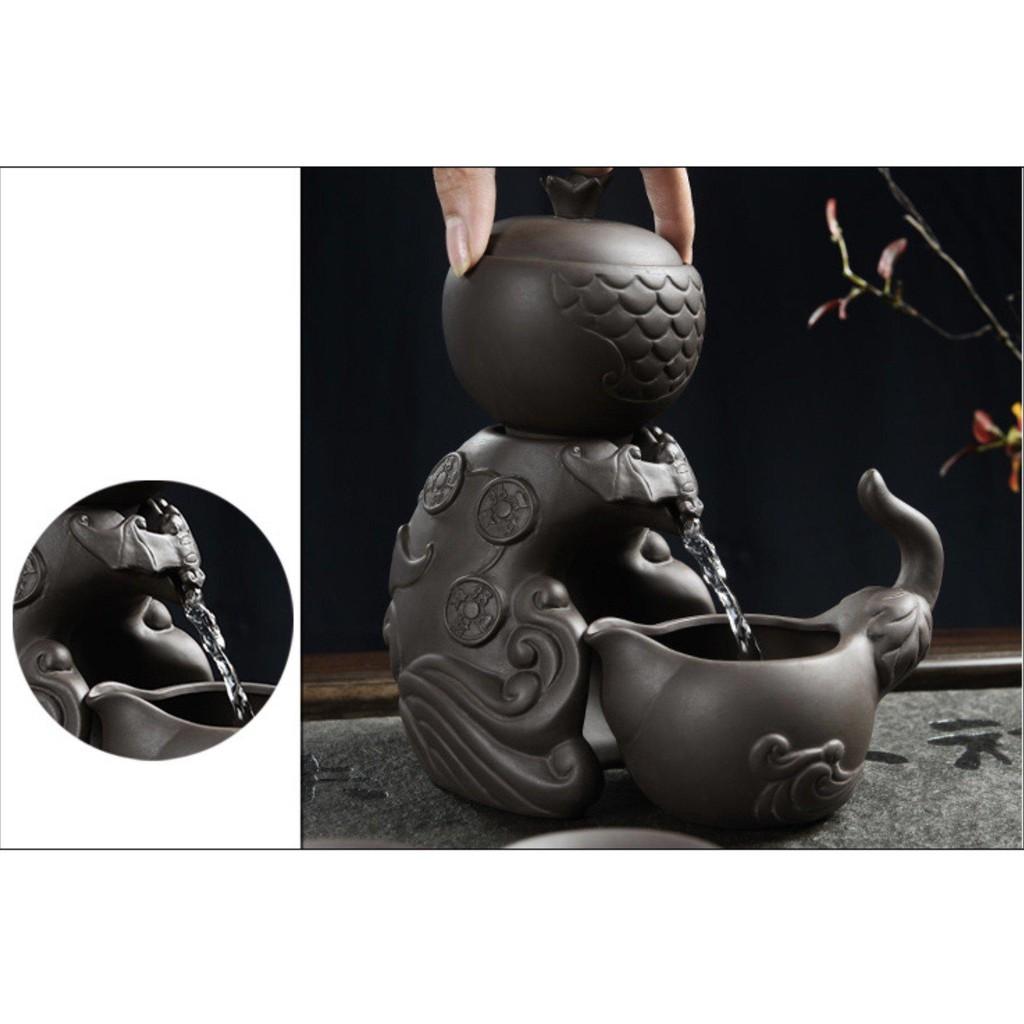 Bộ ấm trà đạo Fushou Sandou gốm cao cấp - Home and Garden