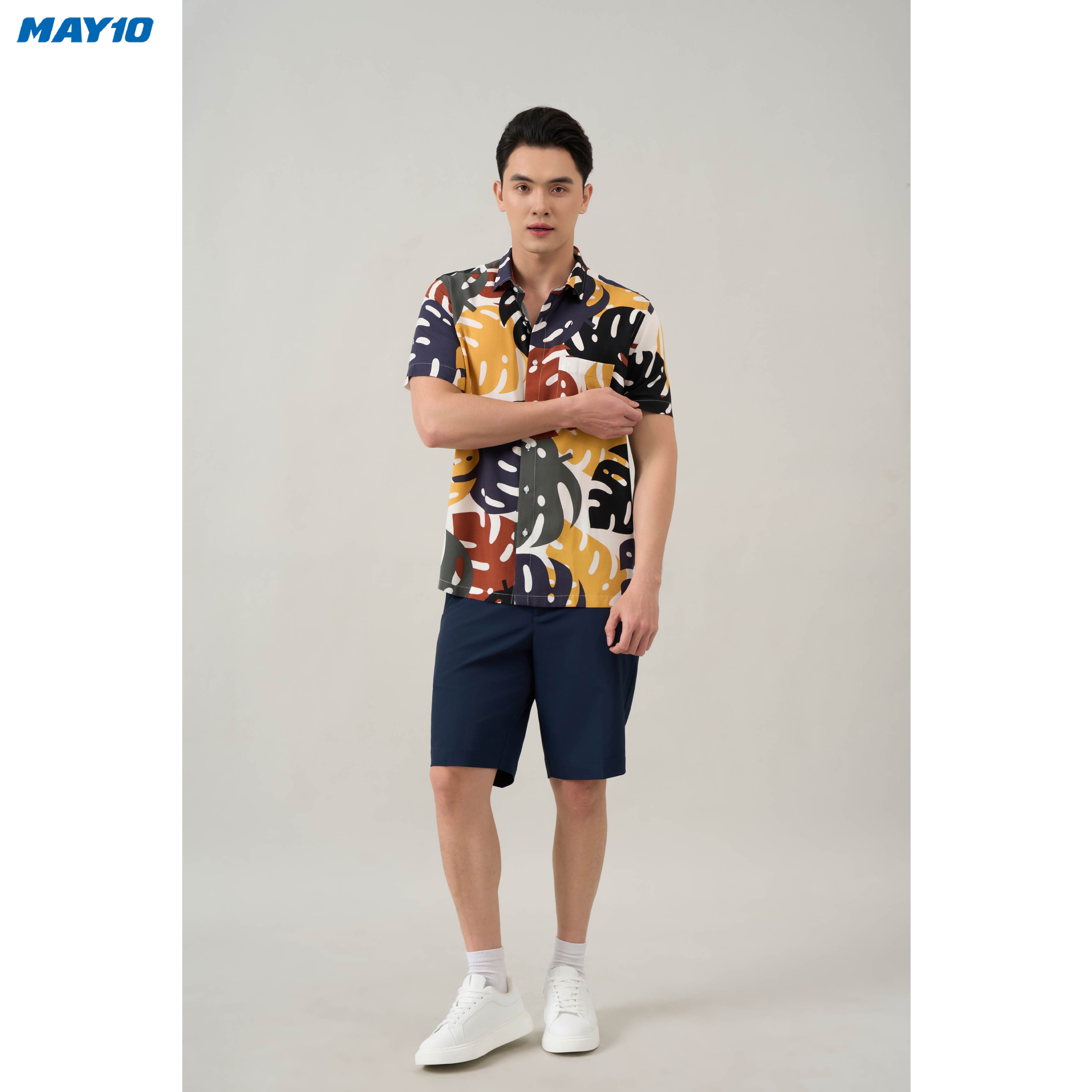 Áo sơ mi nam cộc tay May 10 form RegularFit 010124002 6