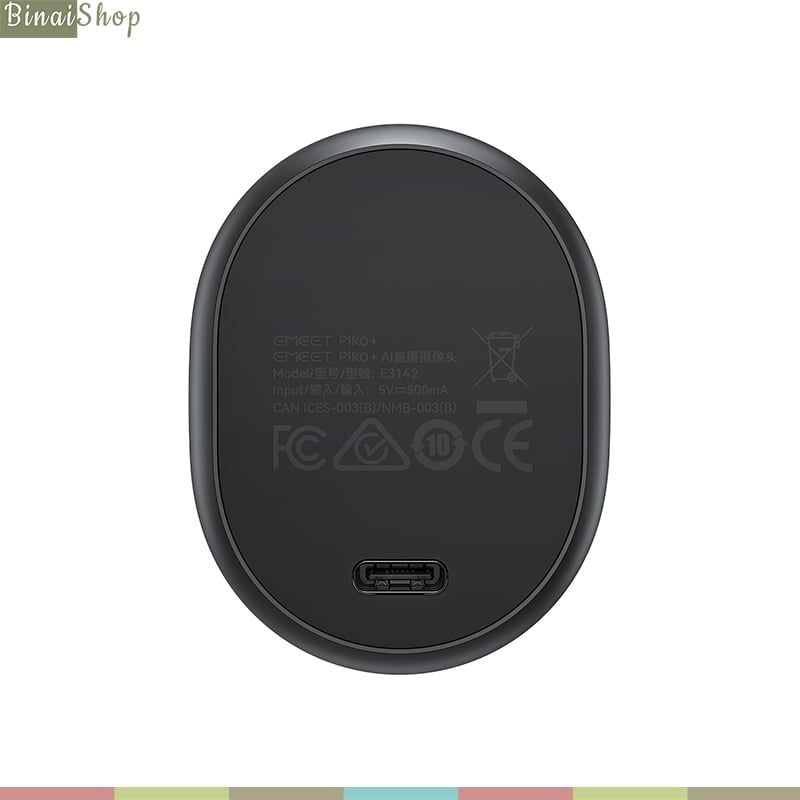 Emeet Piko 4K – Webcam UHD-4K AI, Mic 3 Chế Độ, Tự Động Lấy Nét Dành Cho Dạy Học, Họp Online, Livestream - Hàng chính hãng