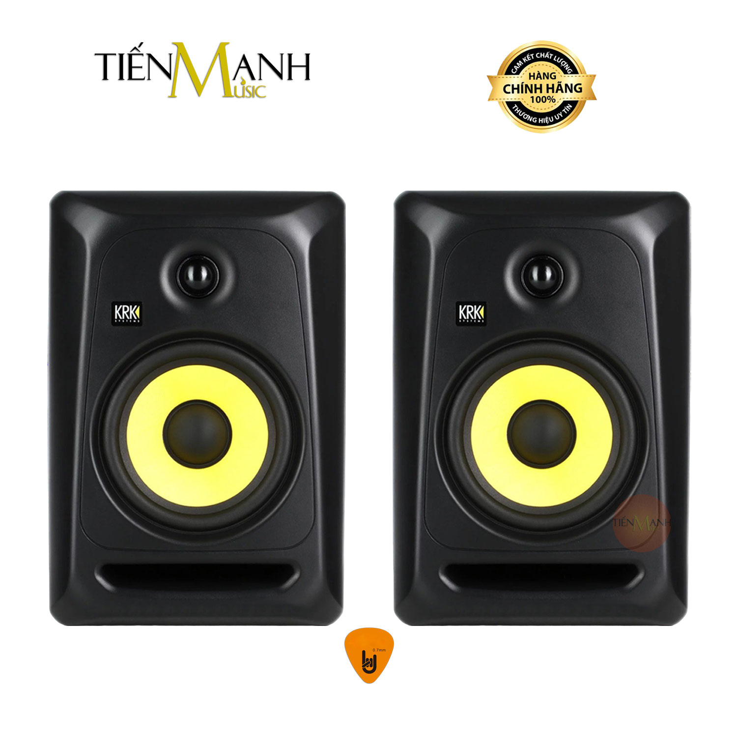 Loa Kiểm Âm KRK Classic 7 CL7G3 Powered Studio Monitor Speaker Nghe Nhạc CL7 G3 Hàng Chính Hãng - Kèm Móng Gẩy DreamMaker