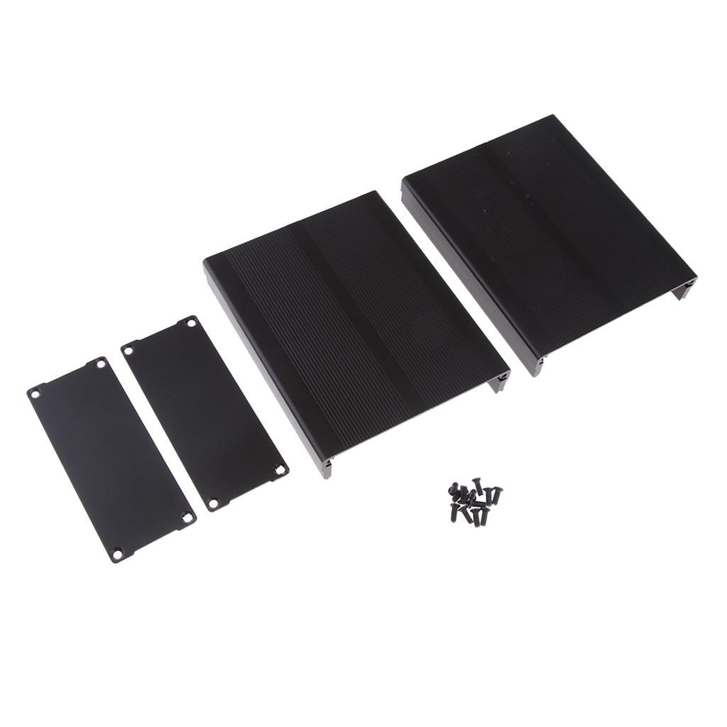 Extruded Aluminum Case PCB Cooler Box Case DIY 97 * 40 * 120mm