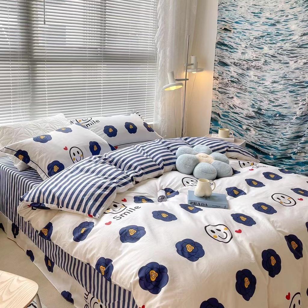 Bộ Chăn Ga Gối Cotton 100% - Smile