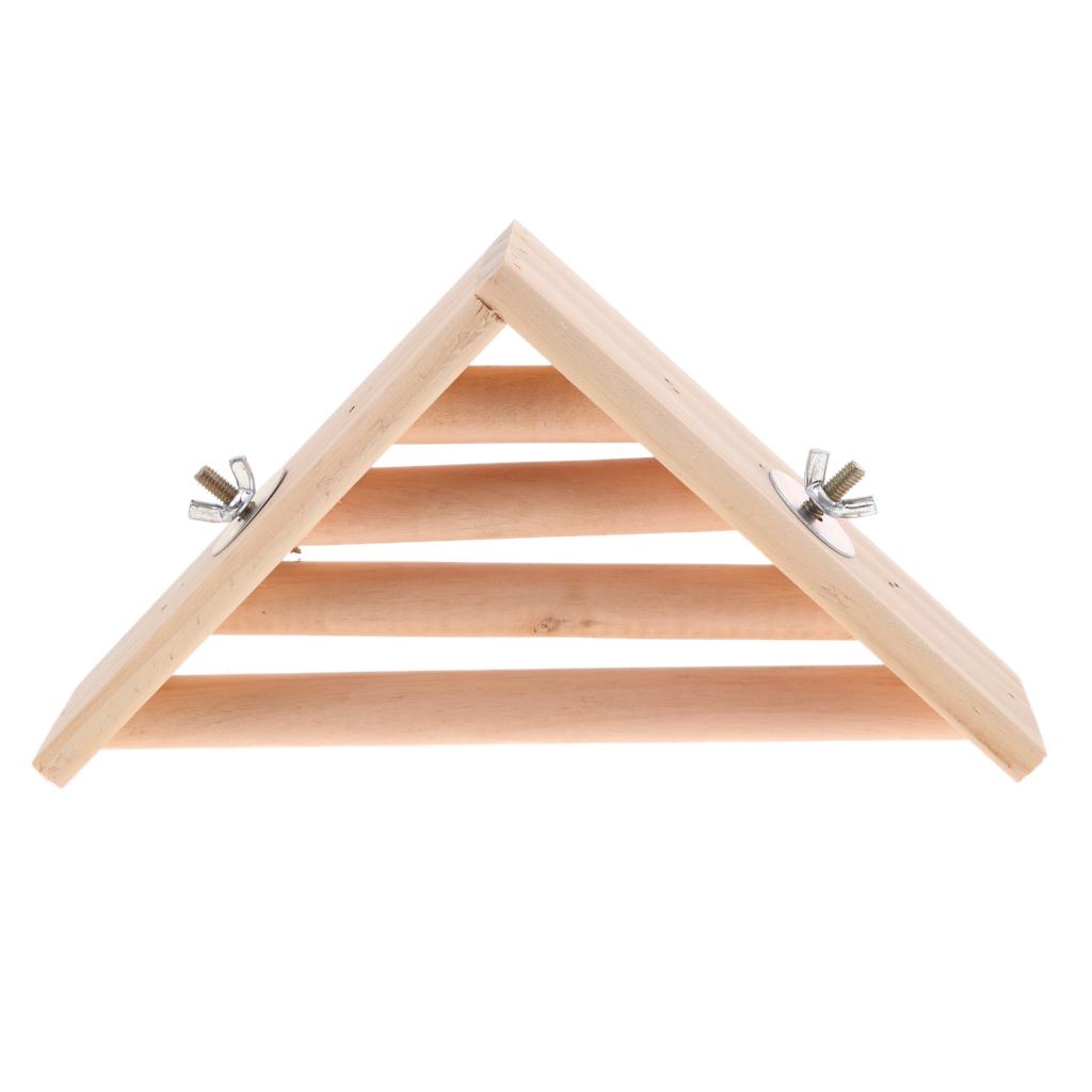Pet Chinchilla Squirrel Parrot Toy Bird Perch Platform Stand Corner Cage Raw