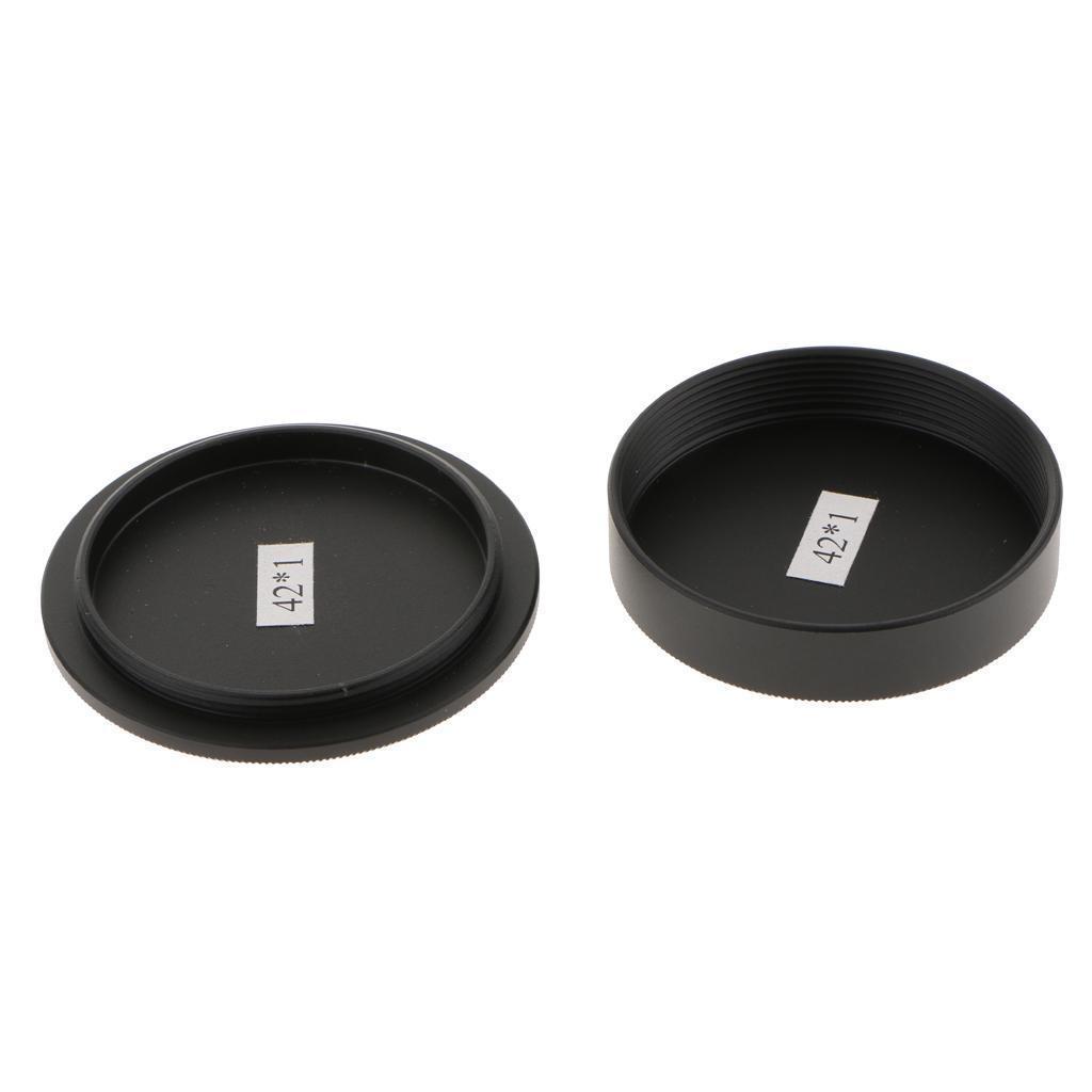 Metal Body 42mm Screw Mount with Lens Cover for M42 Black