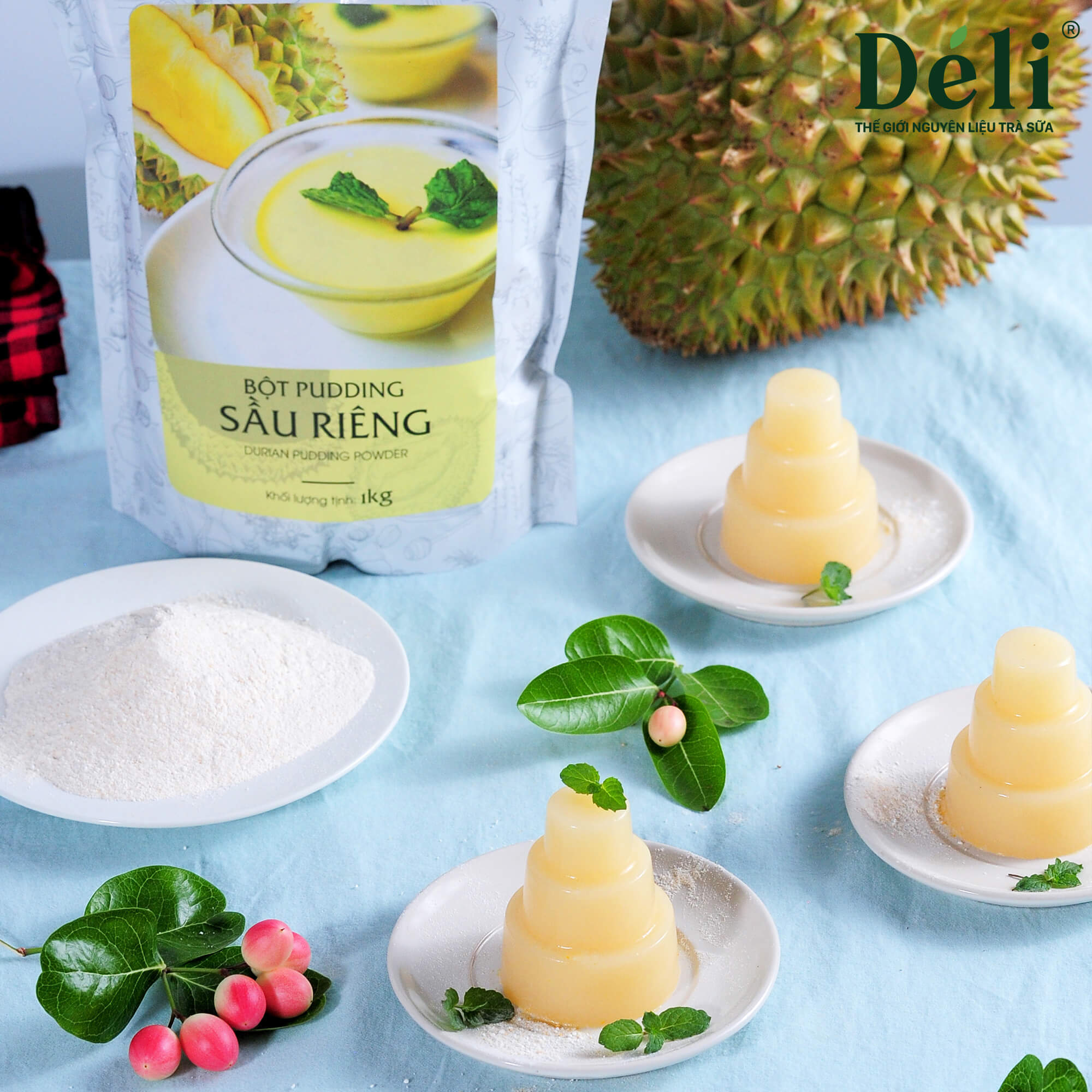 Pudding sầu riêng Déli