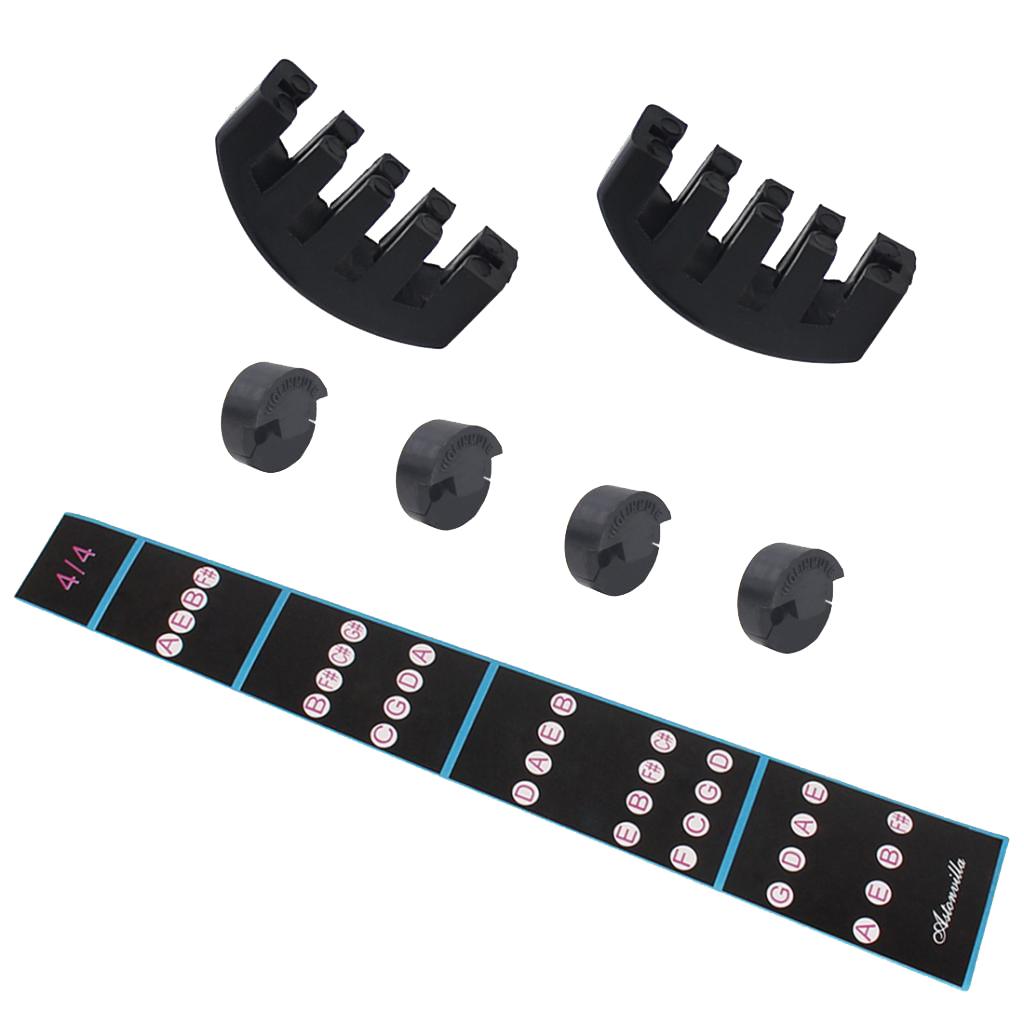 7pack Violin Practice Mute Tool Violin Finger Guide Pack for Beginners