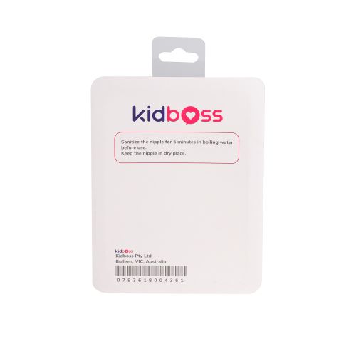 Cặp Núm Ti Silicone Kidboss (Bình PP) - Size + (trên 12 tháng)