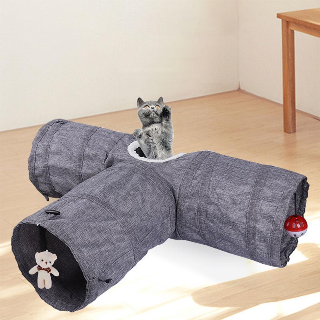 Cat Tunnel Collapsible  Tunnel Toy Kitty Tunnel Pet Toys  Hole Toy