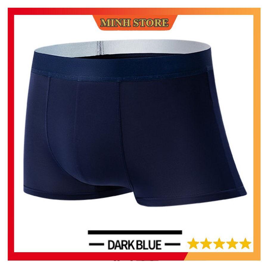 COMBO 3 Quần lót nam BOXER, quần sịp nam đúc lụa băng tự nhiên 100% thoáng khí,co giãn cao cấp SL02 - Minhstore66