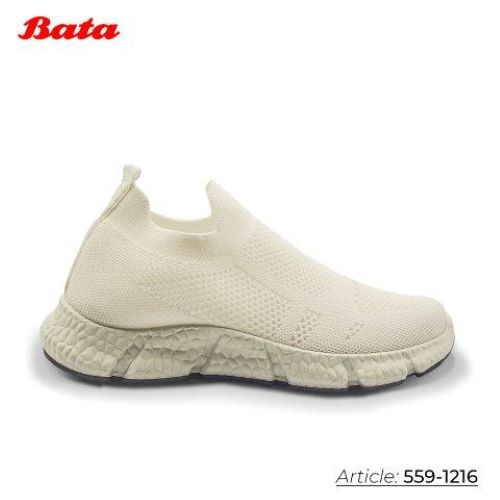 Giày sneaker màu trắng Thương hiệu Bata 559-1216