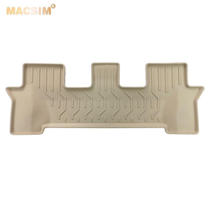 Hình ảnh Thảm lót sàn xe ô tô HYUNDAI SANTAFE 2019+ Nhãn hiệu Macsim chất liệu nhựa TPV cao cấp màu be