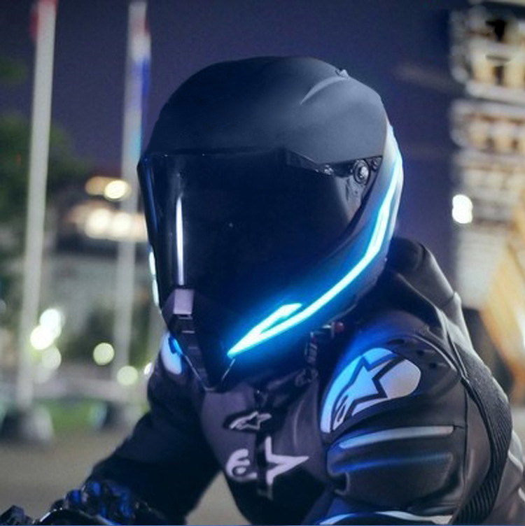 Dải đèn LED Gắn Nón Bảo Hiểm Ánh Sáng Đẹp Thể Hiện Cá Tính Motor EL-Cold Helmet Night