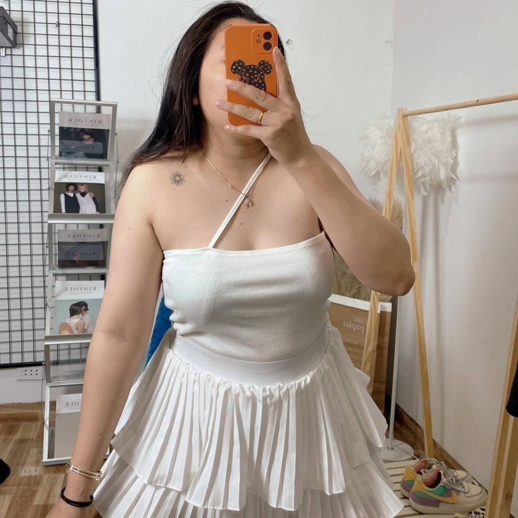 Áo dây croptop bigsize nữ vải borip Thái loại 1 co giãn thoải mái từ58kg-95kg A15