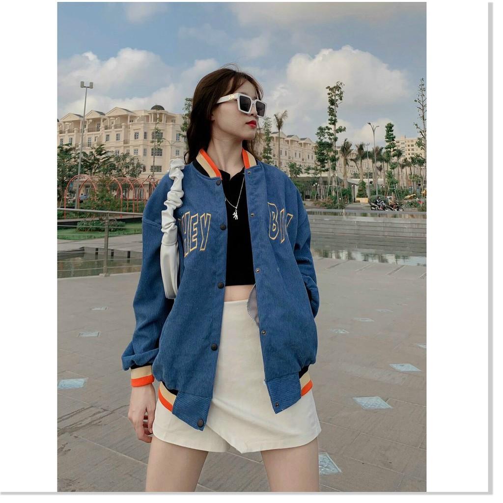 ÁO KHOÁC BOMBER , ÁO KHOÁC NHUNG BOMBER NỮ CỰC ĐẸP SIÊU XINH PHONG CÁCH HÀN QUỐC THỜI TRANG 1HITSTORE1