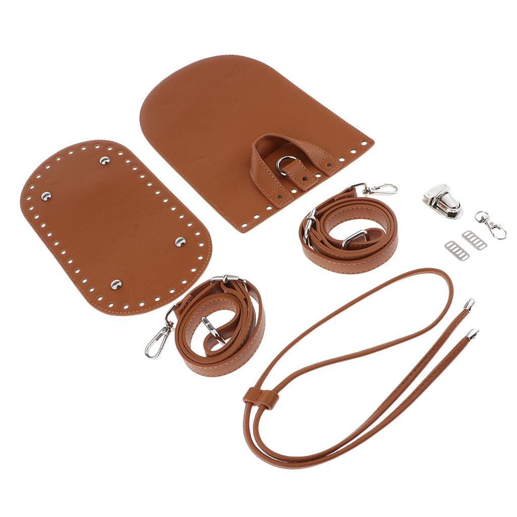 Leather Knit Backpack Making Craft Kit Brown