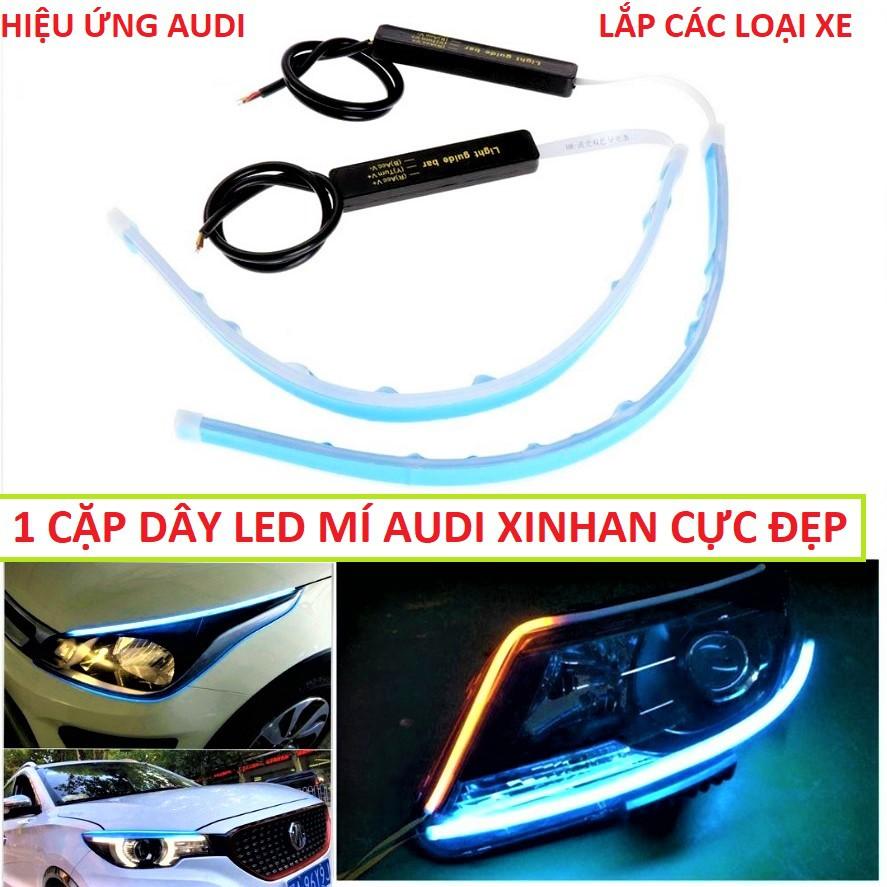 Cặp dây led mí demi xi nhan chạy đuổi audi ô tô xe máy hiệu ứng siêu đẹp mẫu mới lắp các xe