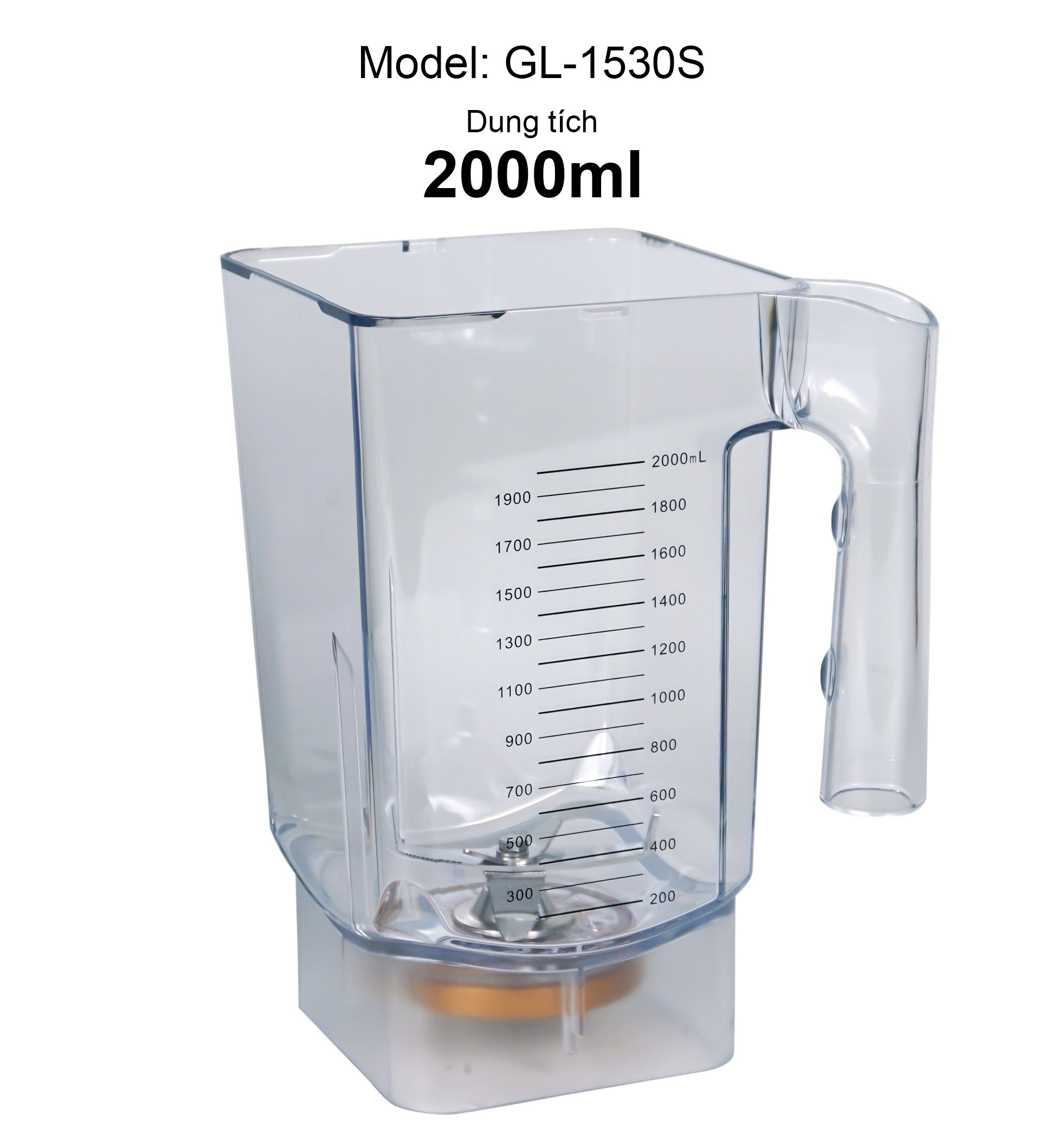 Sinh Tố Công Nghiệp Gali GL-1530S Dung tích 2 Lít, thiết kế chống ồn, Motor 100% dây đồng đảm bảo độ bền bỉ, bảng điều khiển dạng cảm ứng, lưỡi dao bằng thép không gỉ. Hàng chính hãng bảo hành 24 tháng