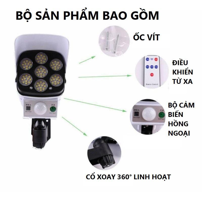 Đèn LED Năng Lượng Mặt Trời JD-2178T Giả Giống Camera  Ngoài Trời Chống Trộm