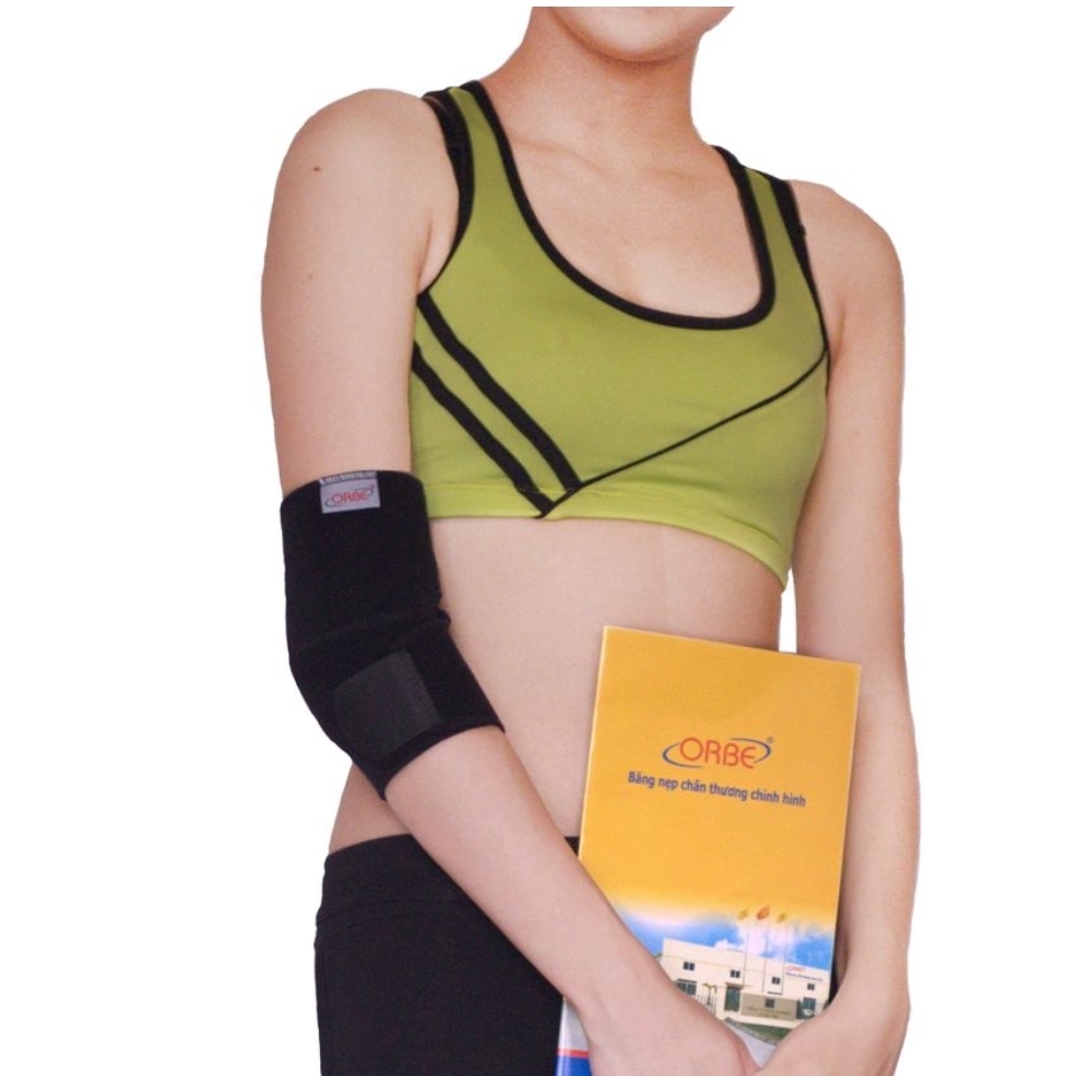 Băng thun khuỷu tay ORBE - Hỗ trợ khi vận động, chơi thể thao, Sơ cứu chấn thương chật khớp bong gân