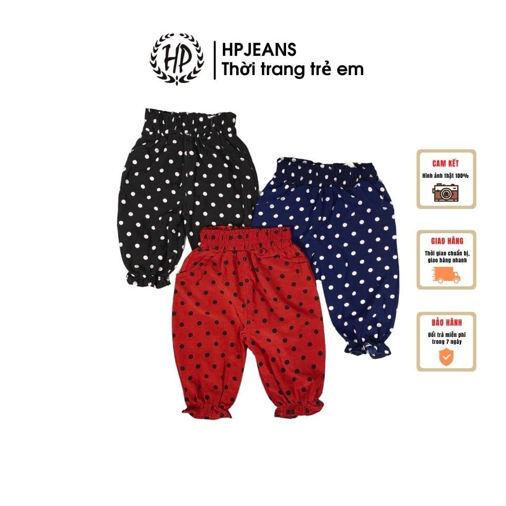 Quần Alibaba Bé Gái HPJEANSLUA HẬU BÙI QATE Quần Chống Muỗi Cho Bé HP Jeans Chất Liệu Lụa Cho Bé Từ 1 Đến 6 Tuổi