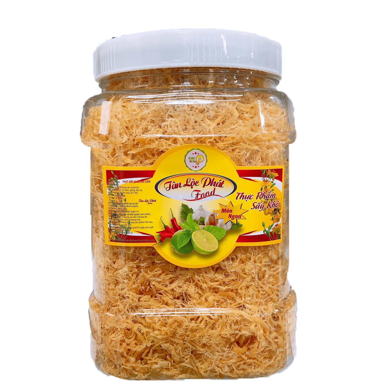 (COMBO 2 HŨ) GÀ CHÀ BÔNG TÂN LỘC PHÁT (1KG) - DÙNG ĂN KÈM