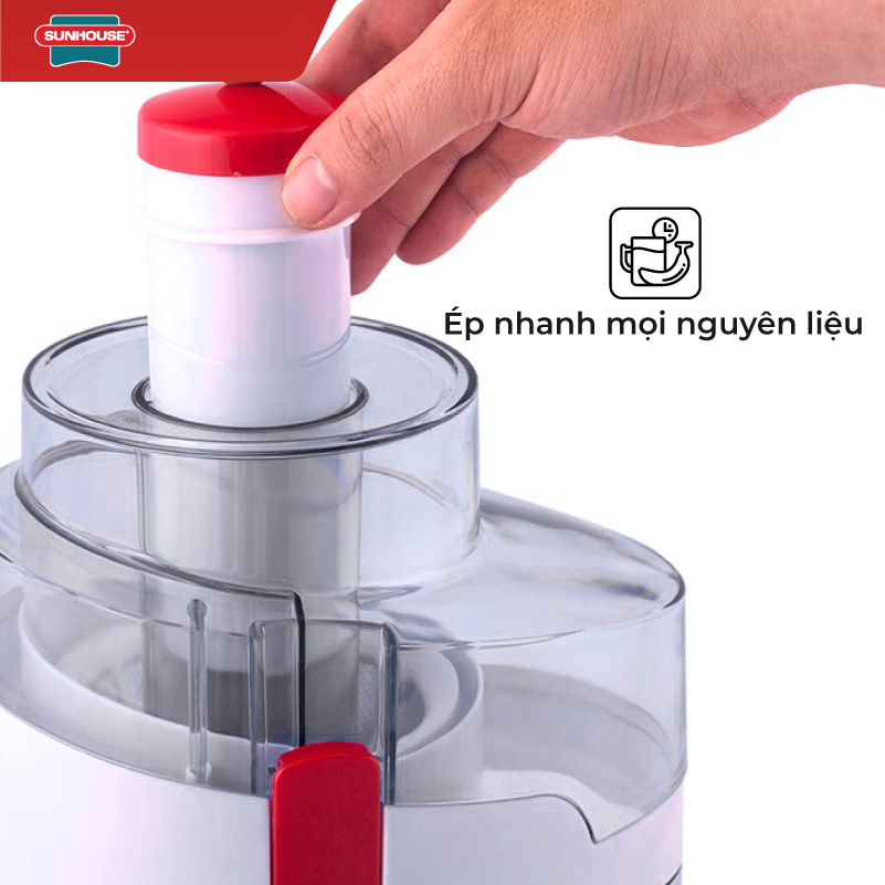 Máy Ép Trái Cây Sunhouse SHD5520 - Đỏ - Hàng chính hãng