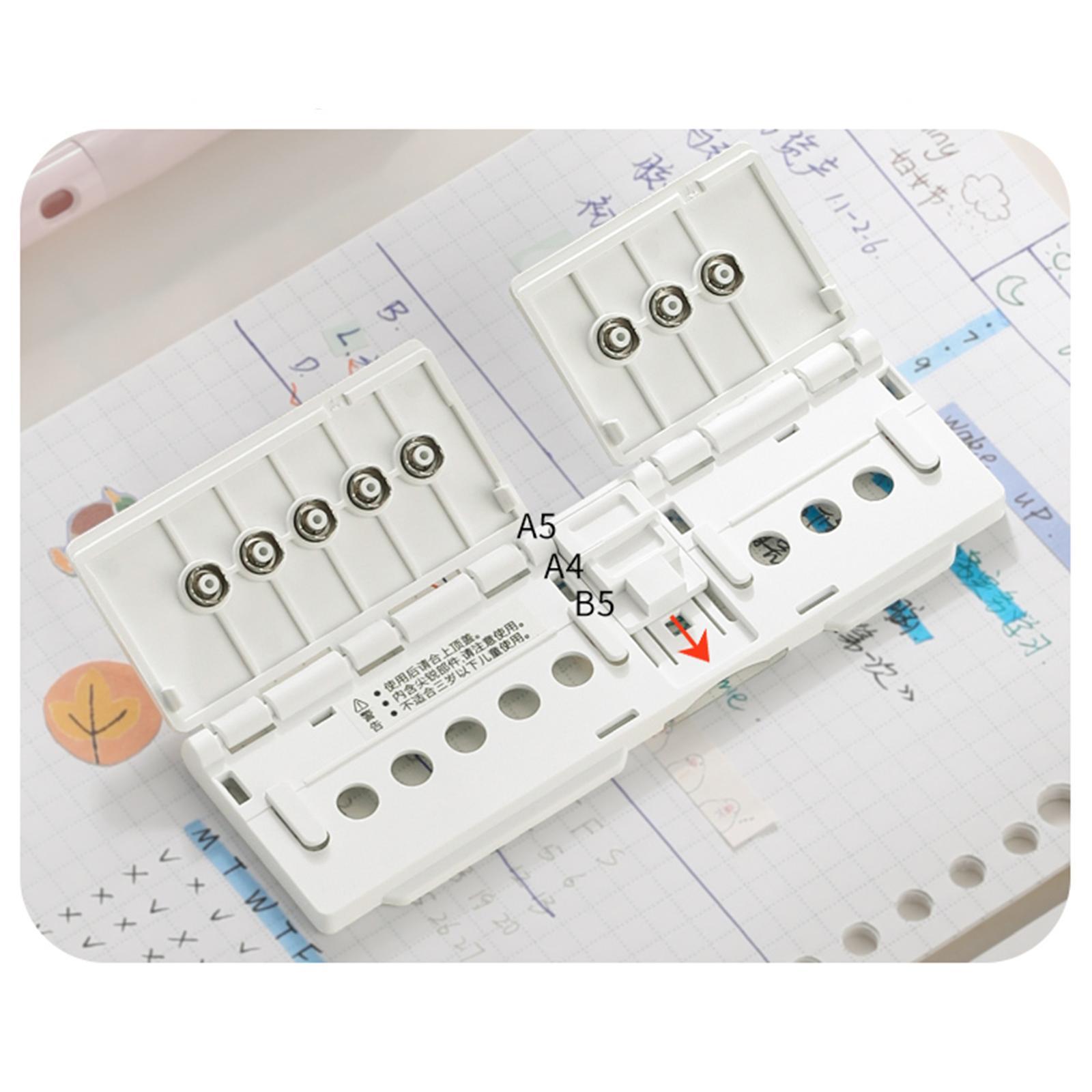 8 Hole Punch Paper Punching Scrapbook Tool for Loose Leaf Books Hole Puncher