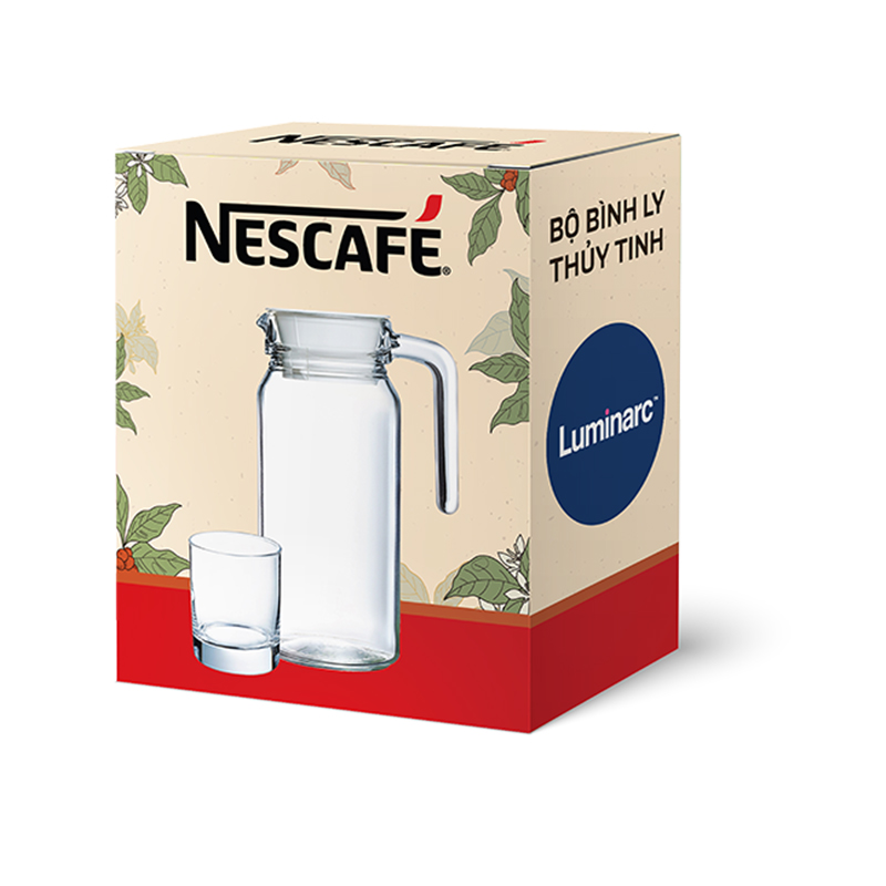 [Tặng Bộ bình ly Lumiarc 750ml & 200ml NESCAFE] Combo 4 Hộp NESCAFÉ 3IN1 Công thức cải tiến - VỊ NGUYÊN BẢN Hộp 20 gói