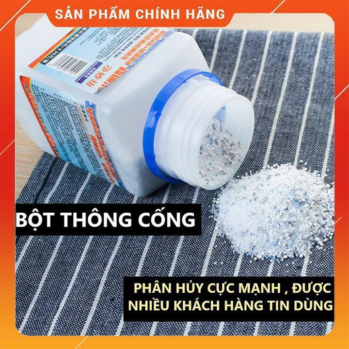 [Hộp Lớn] Bột Thông Tắc Cống, Đường Ống, Bồn Cầu, Bồn Rửa Mặt..Xử Lý Triệt Để Cặn Bã, Chất Thải Hữu Cơ