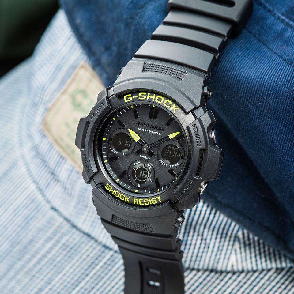 Đồng Hồ Nam Dây Nhựa Casio G-Shock AWR-M100SDC-1ADR Năng Lượng Mặt Trời | AWR-M100SDC-1A