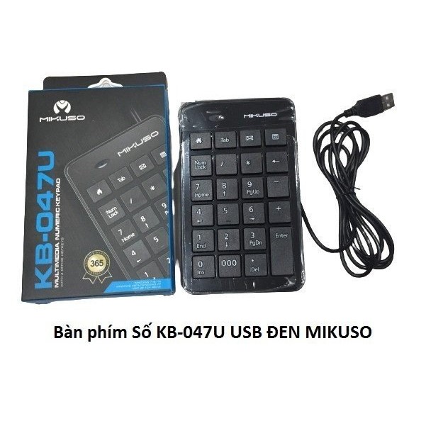 Bàn phím số có dây MIKUSO KB-047