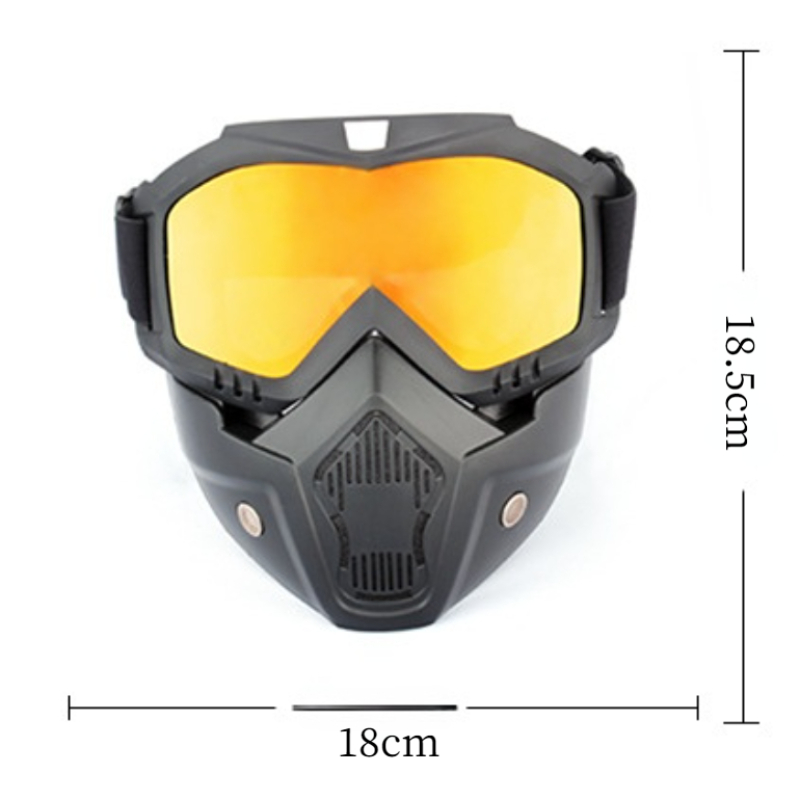 Mặt nạ gió xe máy ngoài trời Sports Sport Color: Silver