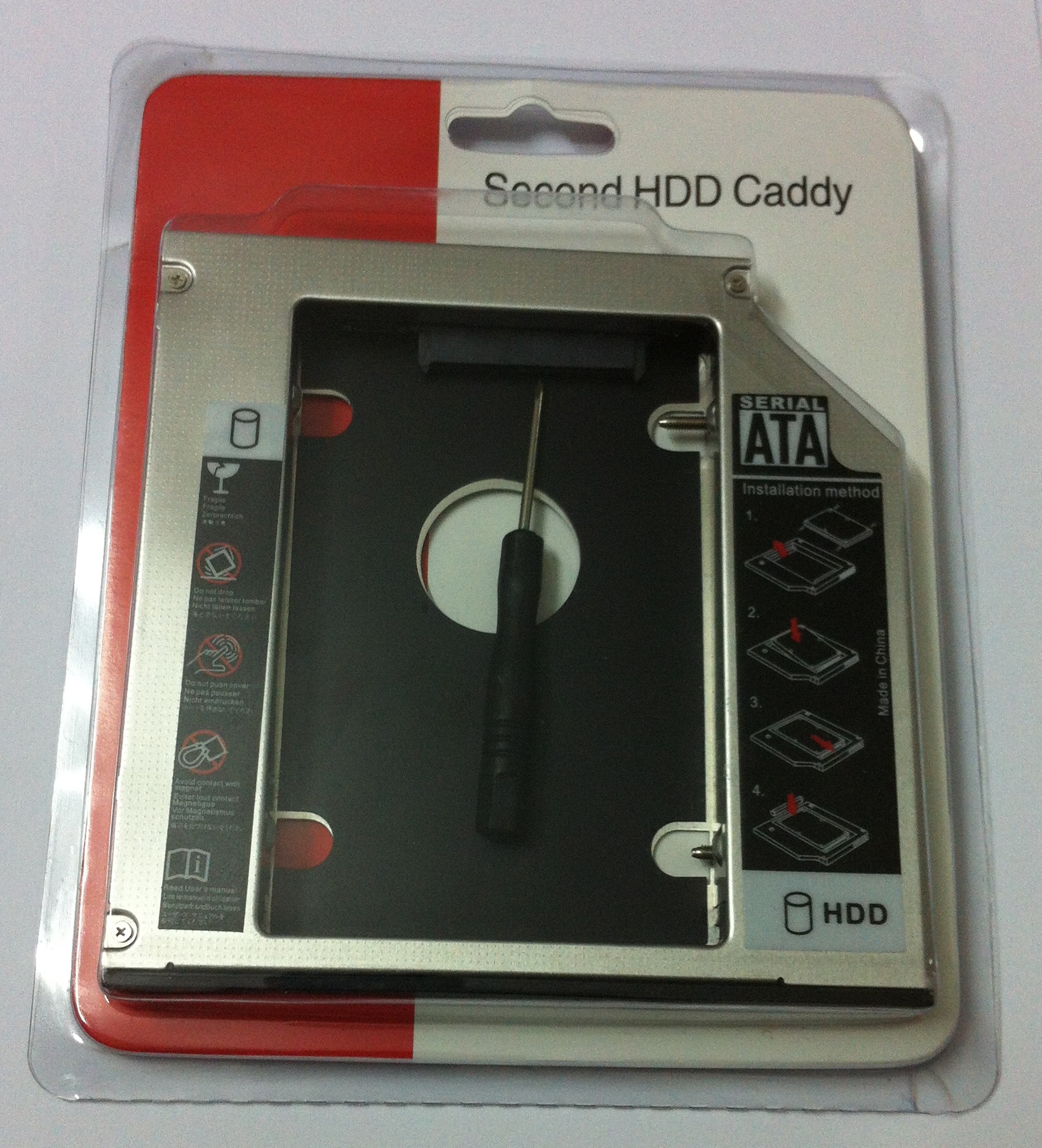 Caddy Bay 9.5mm và 12.7mm - Caddy bay chuyển đổi từ ổ dvd ra khay gắn ổ cứng, dùng cho laptop, giúp laptop có thêm ổ cứng thứ 2 - Hàng chính hãng