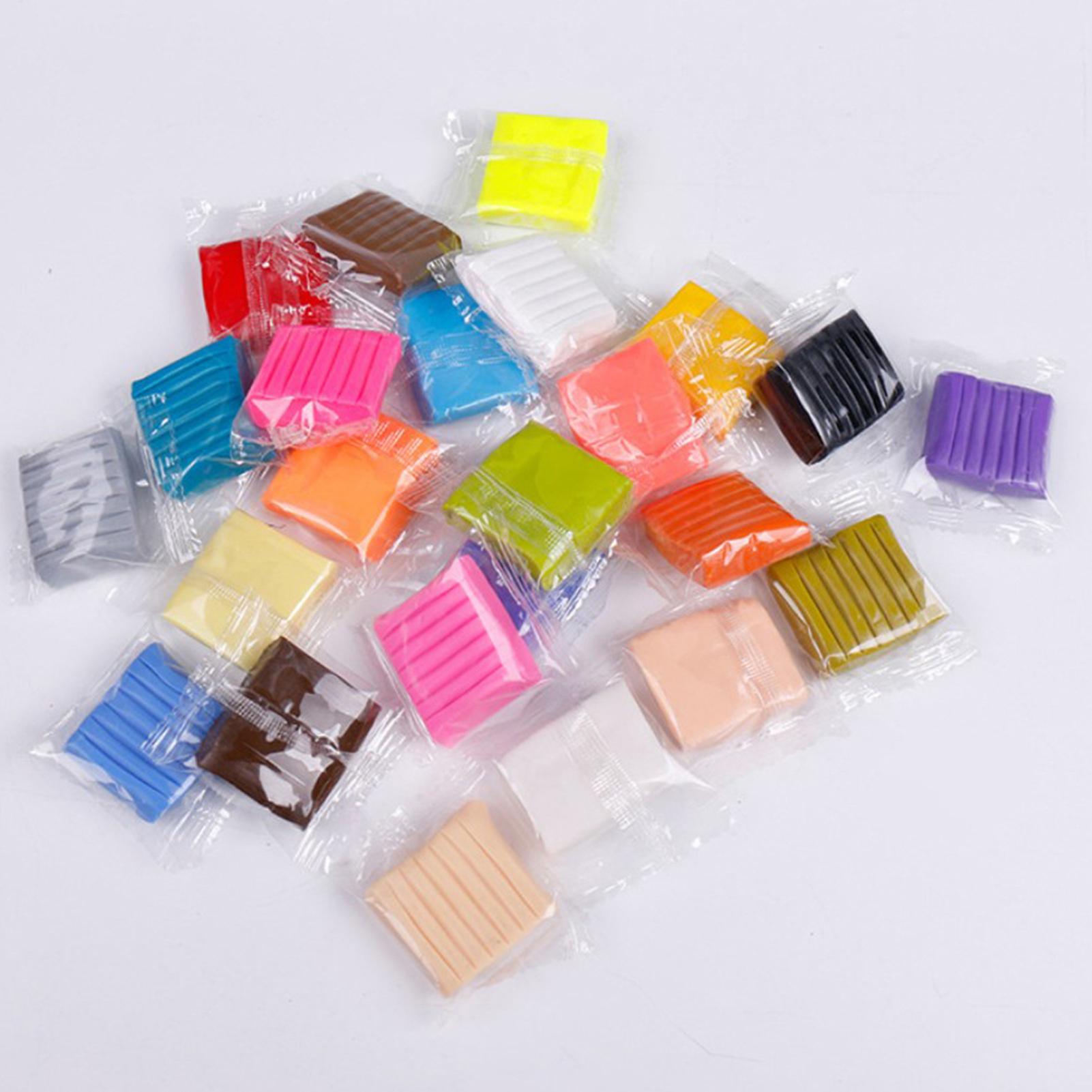 Set 24 Màu Đất Sét Polymer Khối Nhỏ Diy An Toàn Cho Trẻ Em