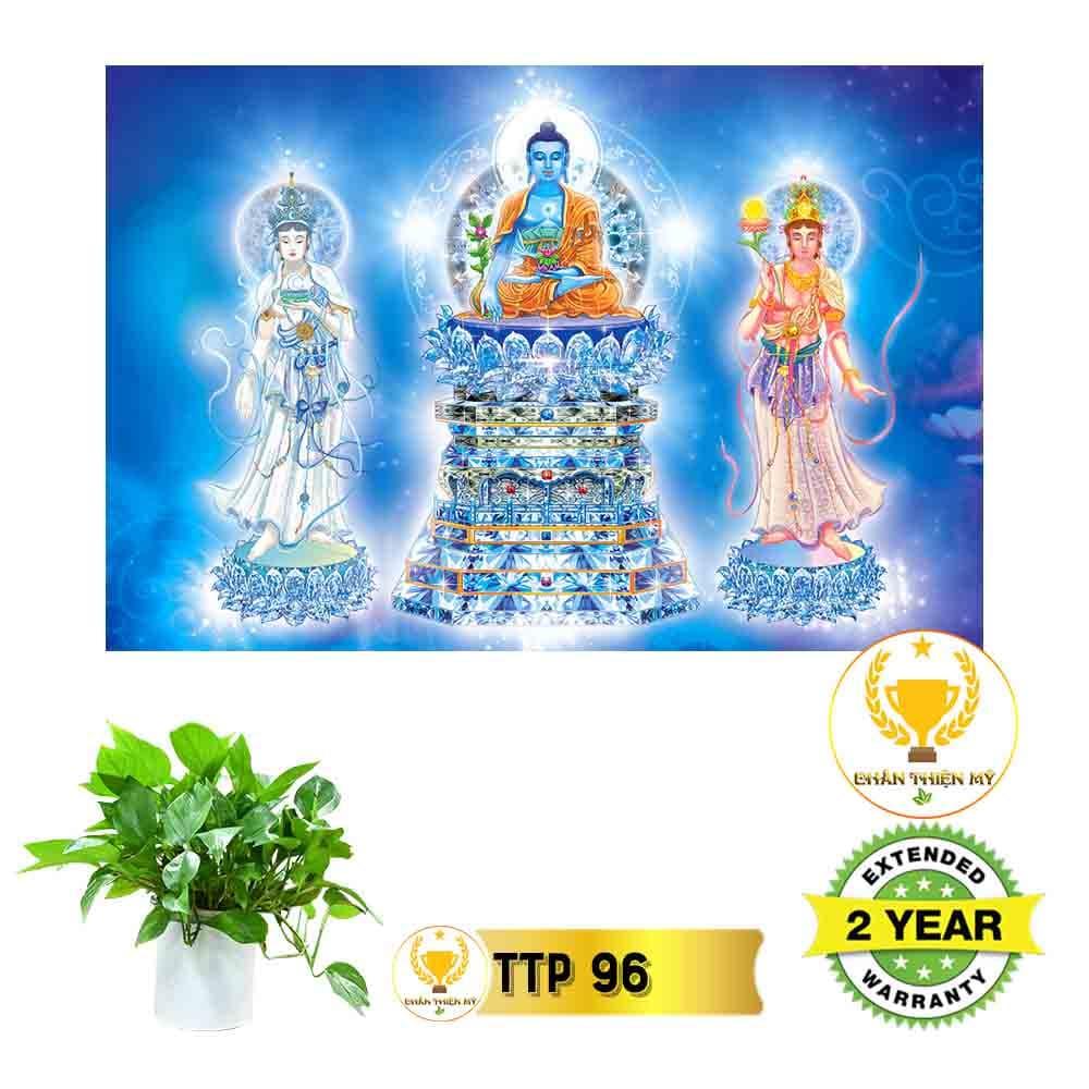 Tranh Tam Thế Phật có khung_TTPK8