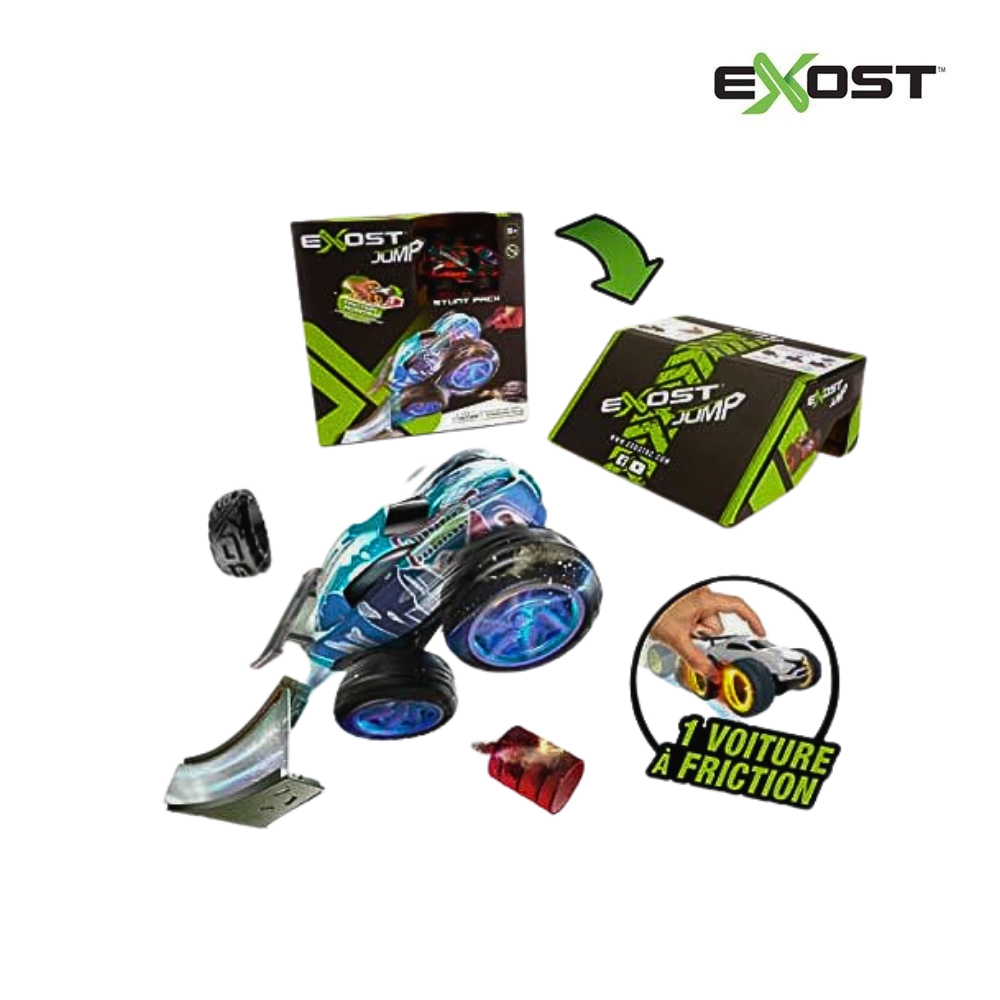 TiNiStore-Đồ chơi xe trớn nhào lộn kèm phụ kiện Jump Stunt Racer 1 Exost 20622001