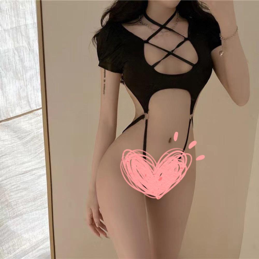 Bodysuit Sexy Dây Đan Chéo Đẹp Quyến Rũ Và Gợi Cảm, Set Áo Liền Quần Co Dãn Sexy, Váy Ngủ Có Mút Ngực Gợi Cảm C050